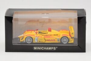 Porsche RS Spyder DHL #7 R. Dumas / T. Bernhard Winner Long Beach GP ALMS 2007 Minichamps 1:43 400076607 Metall - pilt 4/4