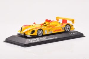 Porsche RS Spyder LMP2 #7 R. Dumas / T. Bernhard / E. Collard Sebring 12 Hours Winners 2008 Minichamps 1:43 400086807 Metall - pilt 2/4