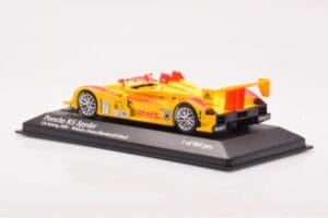 Porsche RS Spyder LMP2 #7 R. Dumas / T. Bernhard / E. Collard Sebring 12 Hours Winners 2008 Minichamps 1:43 400086807 Metall - pilt 3/4