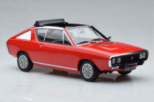 Renault 17 Gordini Decouvrable Punane Norev 1:18 185371 Metall - pilt 4/6