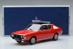 Renault 17 Gordini Decouvrable Punane Norev 1:18 185371 Metall - pilt 6/6