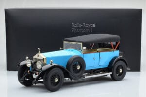 Rolls-Royce Phantom I Kabriolett Sinine Kyosho 1:18 08931LB Metall - pilt 9/9