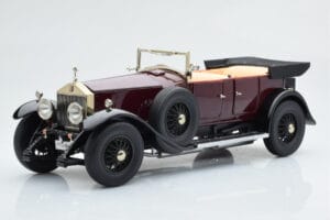 Rolls-Royce Phantom I Kabriolett Burgundiapunane Kyosho 1:18 08931R Metall - pilt 2/10