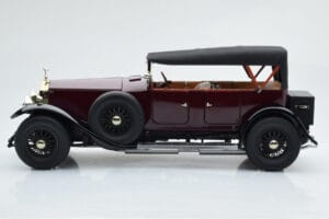 Rolls-Royce Phantom I Kabriolett Burgundiapunane Kyosho 1:18 08931R Metall - pilt 4/10