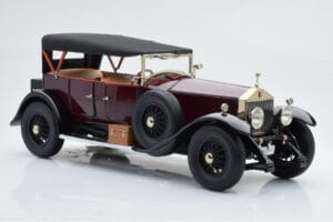 Rolls-Royce Phantom I Kabriolett Burgundiapunane Kyosho 1:18 08931R Metall - pilt 5/10