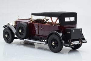 Rolls-Royce Phantom I Kabriolett Burgundiapunane Kyosho 1:18 08931R Metall - pilt 6/10