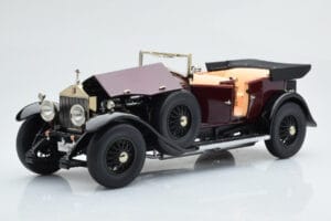 Rolls-Royce Phantom I Kabriolett Burgundiapunane Kyosho 1:18 08931R Metall - pilt 9/10