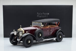 Rolls-Royce Phantom I Kabriolett Burgundiapunane Kyosho 1:18 08931R Metall - pilt 10/10
