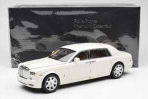 Rolls-Royce Phantom VII EWB English Valge Kyosho 1:18 08841EW2 Metall - pilt 8/8