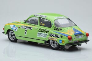 Saab 96 V4 #2 S. Blomqvist / H. Sylvan Rally Sweden 1976 IXO 1:18 18RMC085B Metall - pilt 5/6