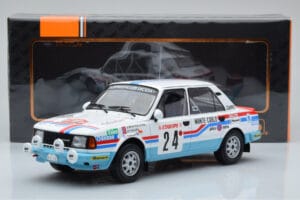 Skoda 130 L Night Version #24 J. Augland Rally Monte Carlo 1987 IXO 1:18 18RMC156 Metall - pilt 6/6