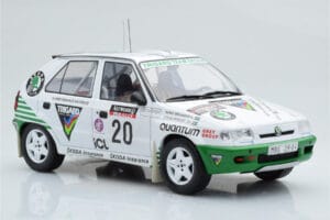 Skoda Felicia #20 S. Blomqvist / B. Cederberg Rally RAC Lombard 1995 IXO 1:18 18RMC147 Metall - pilt 4/6