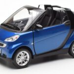 Smart Fortwo 451 Cabrio Sinine & Must Minichamps 1:18