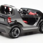 Smart Fortwo Crossblade Kabriolett Hõbedane Must Kyosho 1:18 - image 2 of 6