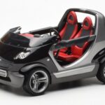 Smart Fortwo Crossblade Kabriolett Hõbedane Must Kyosho 1:18