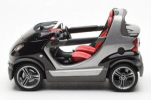 Smart Fortwo Crossblade Kabriolett Hõbedane Must Kyosho 1:18 13440 Metall - pilt 3/6