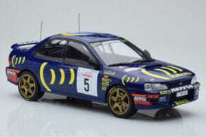 Subaru Impreza 555 #5 C. Sainz / L. Moya Tour de Corse 1995 IXO 1:18 18RMC063A Metall - pilt 4/6