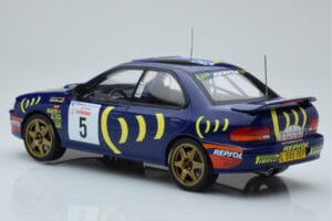 Subaru Impreza 555 #5 C. Sainz / L. Moya Tour de Corse 1995 IXO 1:18 18RMC063A Metall - pilt 5/6