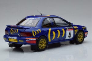 Subaru Impreza #4 C. McRae / D. Ringer Winner RAC Rally 1994 Kyosho 1:18 08962A Metall - pilt 3/9