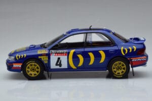 Subaru Impreza #4 C. McRae / D. Ringer Winner RAC Rally 1994 Kyosho 1:18 08962A Metall - pilt 4/9