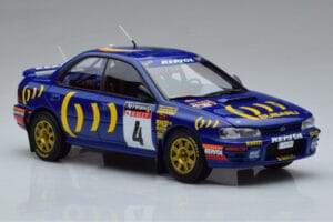 Subaru Impreza #4 C. McRae / D. Ringer Winner RAC Rally 1994 Kyosho 1:18 08962A Metall - pilt 5/9