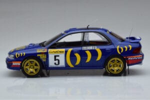 Subaru Impreza #5 C. Sainz / L. Moya 2nd Place Rally Monte Carlo 1995 Kyosho 1:18 08962B Metall - pilt 4/9