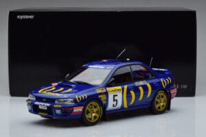 Subaru Impreza #5 C. Sainz / L. Moya 2nd Place Rally Monte Carlo 1995 Kyosho 1:18 08962B Metall - pilt 9/9