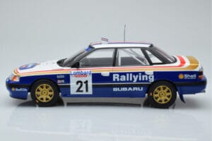 Subaru Legacy RS #21 C. McRae / D. Ringer RAC Rally 1991 IXO 1:18 18RMC080B Metall - pilt 3/6
