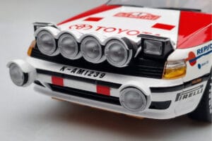 Toyota Celica GT-Four ST165 #2 C. Sainz / L. Moya Winner Rally Monte Carlo 1991 Kyosho 1:18 08961B Metall - pilt 7/12
