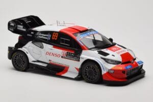 Toyota GR Yaris Rally1 #69 K. Rovanpera / J. Halttunen Rally Monte Carlo World Champion 2023 IXO 1:18 18RMC152B Metall - pilt 4/6