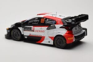 Toyota GR Yaris Rally1 #69 K. Rovanpera / J. Halttunen Rally Monte Carlo World Champion 2023 IXO 1:18 18RMC152B Metall - pilt 5/6