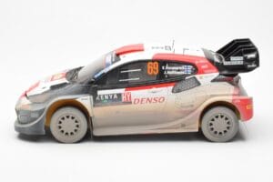 Toyota GR Yaris Rally1 #69 K. Rovanpera / J. Halttunen Safari Rally Kenya 2023 Dirty Version IXO 1:18 18RMC173B Metall - pilt 3/6