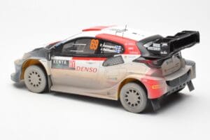 Toyota GR Yaris Rally1 #69 K. Rovanpera / J. Halttunen Safari Rally Kenya 2023 Dirty Version IXO 1:18 18RMC173B Metall - pilt 5/6