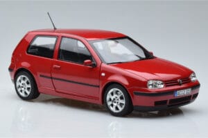Volkswagen Golf Mk4 Punane Norev 1:18 188573 Metall - pilt 5/7
