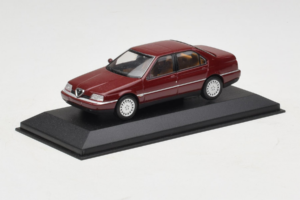 Alfa Romeo 164 3.0 Super V6 Tumepunane Minichamps 1:43 436120700 Metall - pilt 2/4