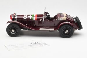 Alfa Romeo 1750 GS Spider #84 T. Nuvolari / B. Guidotti Mille Miglia Winner 1930 CMC 1:18 M-141 Metall - pilt 3/6