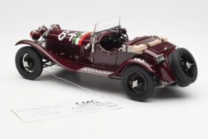 Alfa Romeo 1750 GS Spider #84 T. Nuvolari / B. Guidotti Mille Miglia Winner 1930 CMC 1:18 M-141 Metall - pilt 5/6