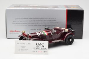 Alfa Romeo 1750 GS Spider #84 T. Nuvolari / B. Guidotti Mille Miglia Winner 1930 CMC 1:18 M-141 Metall - pilt 6/6