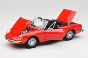 Alfa Romeo 2000 Spider Punane Minichamps 1:18 180120930 Metall - pilt 2/8