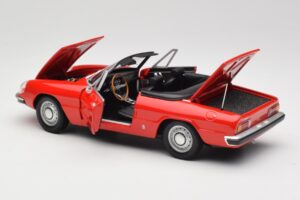Alfa Romeo 2000 Spider Punane Minichamps 1:18 180120930 Metall - pilt 5/8