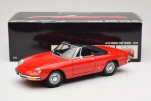 Alfa Romeo 2000 Spider Punane Minichamps 1:18 180120930 Metall - pilt 8/8