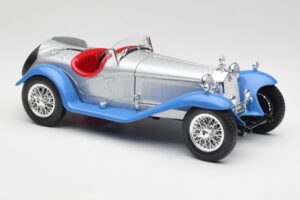 Alfa Romeo 2300 Spider Hõbedsinine Bburago 1:18 3008 Metall - pilt 6/8