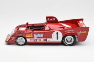 Alfa Romeo 33TT 12 #1 A. Merzario / J. Laffite 1000km Nurburgring Winner 1975 AUTOart 1:18 87505 Metall - pilt 4/8