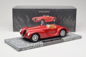 Alfa Romeo 6C 2500 SS Corsa Spider Punane Minichamps 1:18 107120230 Vaik - pilt 6/6