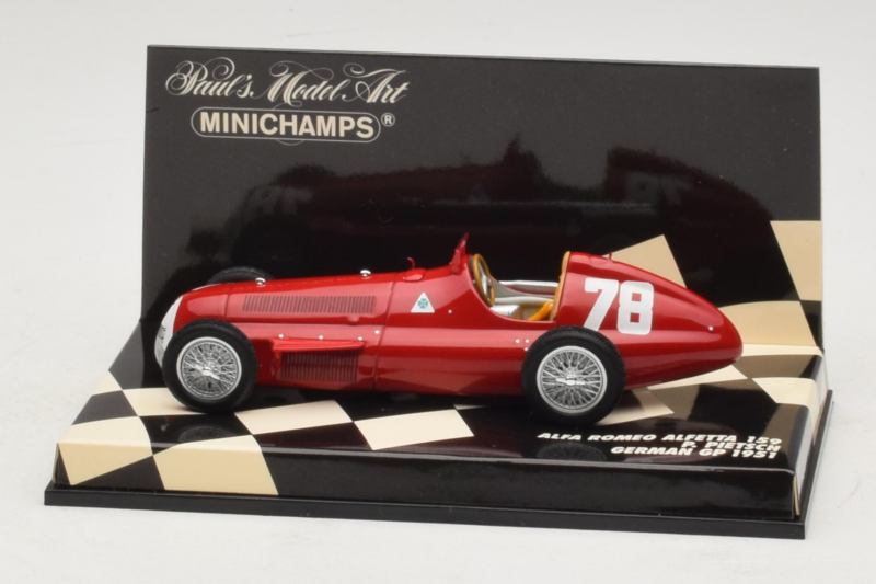 Alfa Romeo 159 Alfetta #78 P. Pietsch German GP 1951 Minichamps 1:43 400511278 Metall
