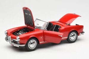 Alfa Romeo Giulietta 1300 Spider Punane AUTOart 1:18 70157 Metall - pilt 2/8