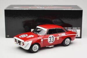 Alfa Romeo GTA 1300 Junior #33 T. Hezemans / G. van Lennep Hezemans Jarama 1972 Minichamps 1:18 100721233 Metall - pilt 8/8