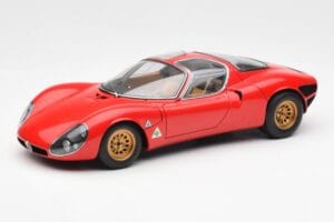Alfa Romeo 33 Stradale Punane AUTOart 1:18 70191 Metall