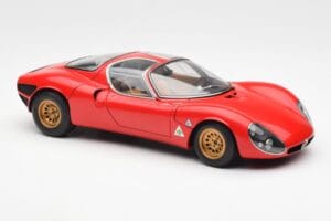 Alfa Romeo 33 Stradale Punane AUTOart 1:18 70191 Metall - pilt 6/8