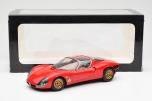 Alfa Romeo 33 Stradale Punane AUTOart 1:18 70191 Metall - pilt 8/8